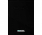 Верхня панель змиву для унітазу TECE TECElux скляна чорна з сенсорними клавішами змиву 9650003