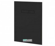 Верхняя панель смыва для унитаза TECE TECElux стеклянная черная клавиши черные 9650005