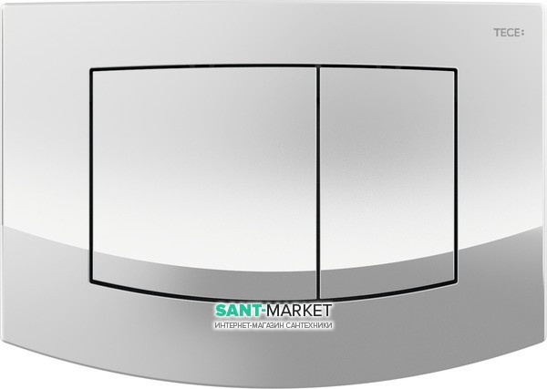Кнопка змиву TECE TECEambia з двома клавішами пластик хром глянсовий 9240226