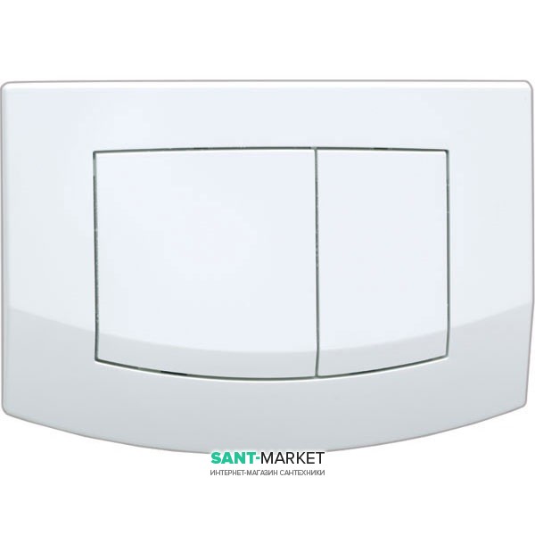 Кнопка смыва TECE TECEambia с двумя клавишами пластик белый антибактериальное покрытие 9240240