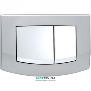 Кнопка смыва TECE TECEambia с двумя клавишами пластик хром матовый/хром глянцевый 9240253