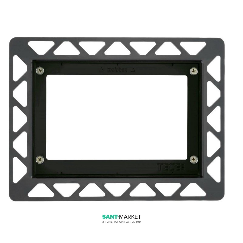 Монтажная рамка для установки стеклянных панелей Tece TECEloop/TECEsquare на уровне стены черный 9240647