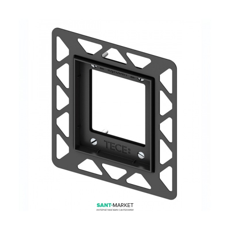 Монтажная рамка для установки стеклянных панелей Tece TECEloop/TECEsquare на уровне стены черный 9242647