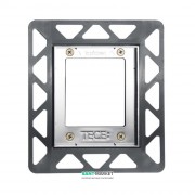 Монтажная рамка для установки стеклянных панелей Tece TECEloop/TECEsquare на уровне стены хром глянцевый 9242649
