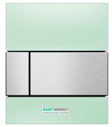 Панель смыва для писсуара TECE TECEsquare Urinal стеклянная зеленая клавиша нержавеющая сталь 9242804