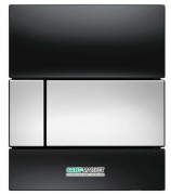 Панель смыва для писсуара TECE TECEsquare Urinal стеклянная черная клавиша хром глянцевый 9242807