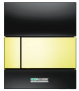 Панель змиву для пісуара TECE TECEsquare Urinal скляна чорна клавіша позолочена 9242808