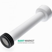 Патрубок с резиновой манжетой для подсоединения напольного унитаза Tece Tecebox пластик 9221011