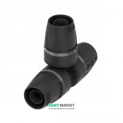 Трійник 90 ° рівнопрохідний Tece TECElogo пластик PPSU чорний 16х16х16 8710916