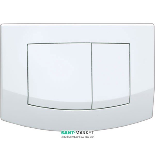 Кнопка змиву TECE TECEambia з двома клавішами пластик білий антибактеріальне покриття 9240240