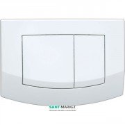 Кнопка смыва TECE TECEambia с двумя клавишами пластик белый антибактериальное покрытие 9240240