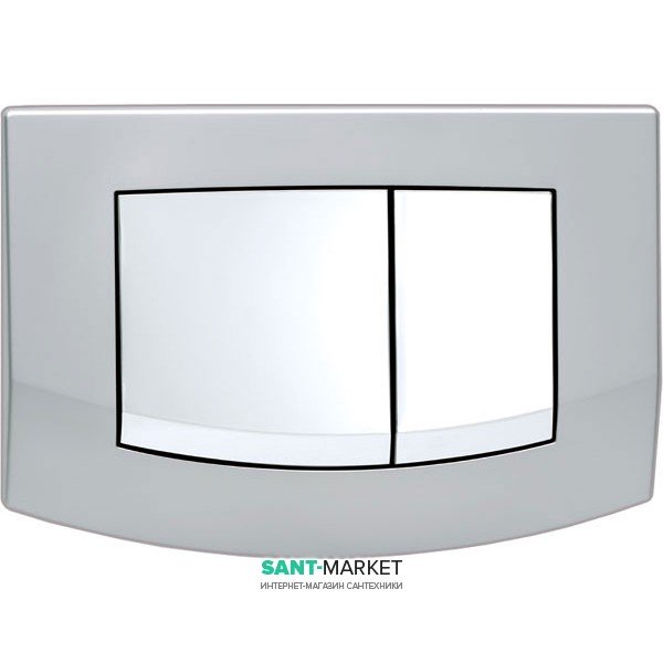 Кнопка змиву TECE TECEambia з двома клавішами пластик хром матовий / хром глянсовий 9240253