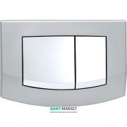 Кнопка смыва TECE TECEambia с двумя клавишами пластик хром матовый/хром глянцевый 9240253