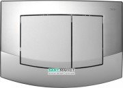 Кнопка смыва TECE TECEambia с двумя клавишами пластик хром глянцевый/хром матовый 9240254