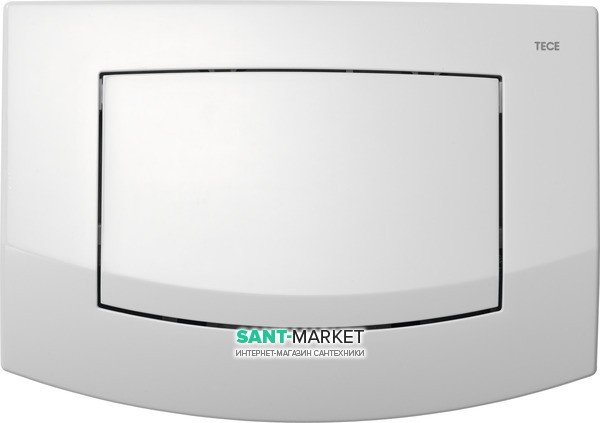 Кнопка змиву TECE TECEambia з однією клавішею антибактеріальне покриття пластик білий 9240140