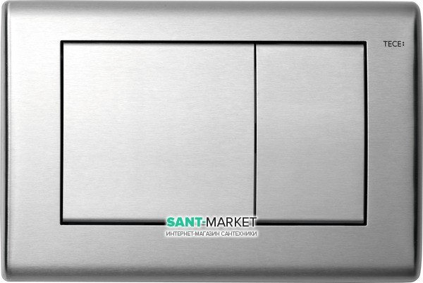 Панель змиву для унітазу TECE TECEplanus з двома клавішами нержавіюча сталь сатин 9240320