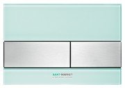 Панель смыва для унитаза TECE TECEsquare с двумя клавишами стеклянная зеленая клавиши нержавеющая сталь 9240804