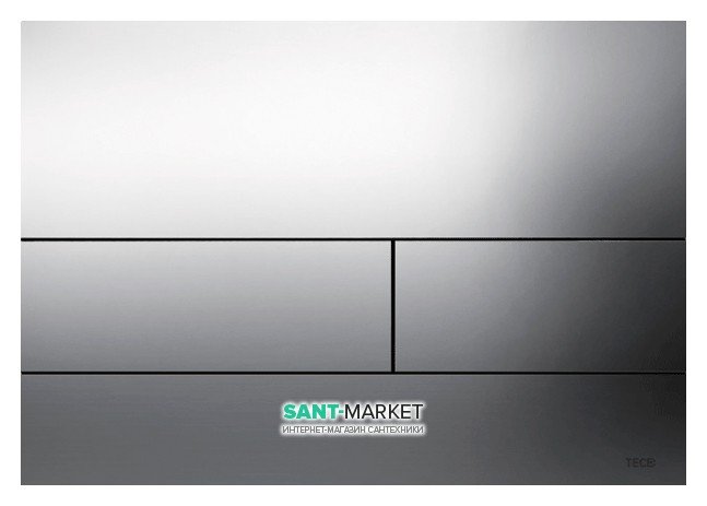 Панель смыва для унитаза TECE TECEsquare II с двумя клавишами хром глянцевый 9240831