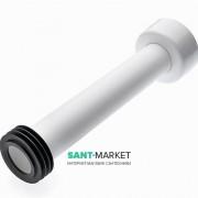 Патрубок с резиновой манжетой для подсоединения напольного унитаза Tece Tecebox пластик 9221011