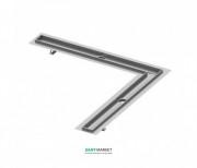 Жолоб водостічний TECE TECEdrainline кутовий з гідроізоляцією Seal System 900х900 мм нержавіюча сталь 610900