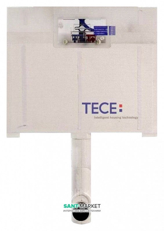 Застенний зливний бачок для установки з покриттям унітазом Tece TECEbox фронтальне розташування 9370007