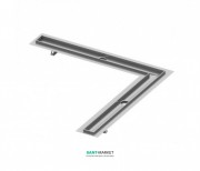 Желоб водосточный TECE TECEdrainline угловой с гидроизоляцией Seal System 1200х1200 мм нержавеющая сталь 611200