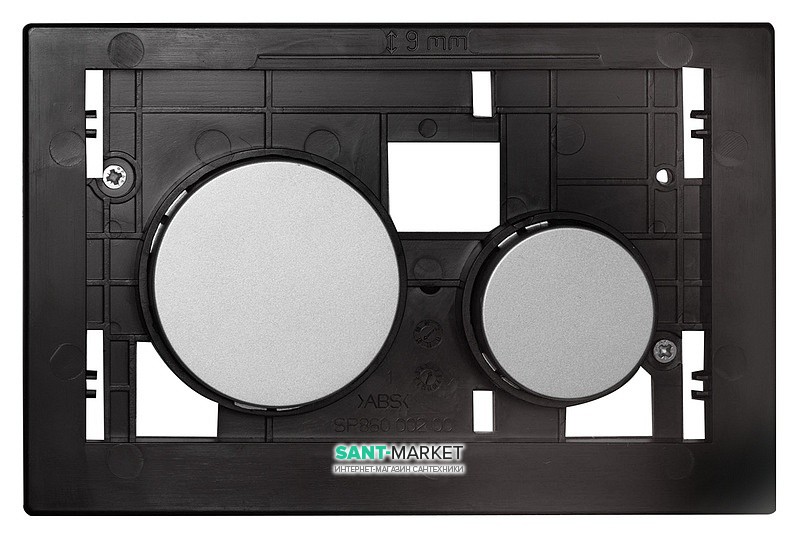 Кнопки змиву для унітазу TECE TECEloop modular без лицьовій панелі пластик хром матовий 9240665