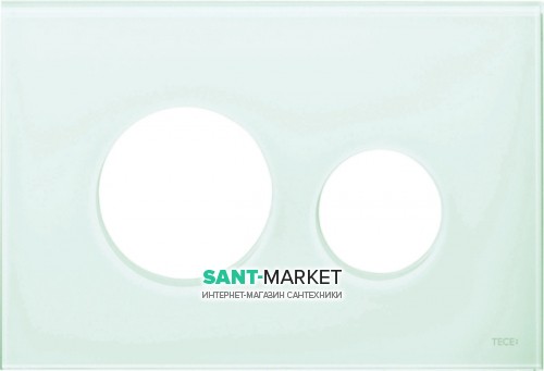 Лицьова панель TECE TECEloop modular без кнопок скло світло-зелений 9240670