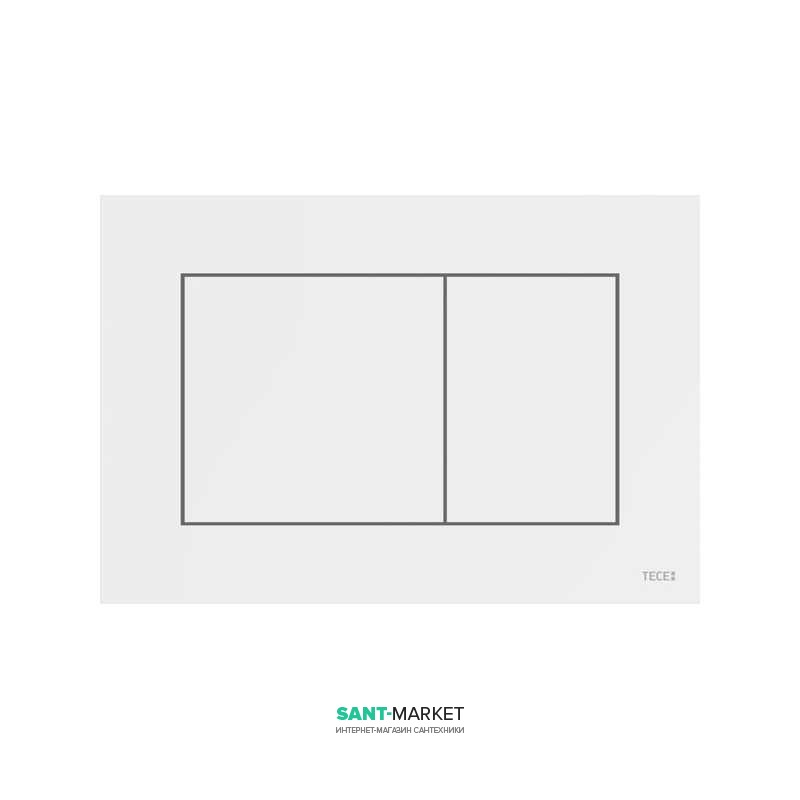 Панель смыва для унитаза Tece TECEnow с двумя клавишами пластик белый 9240400