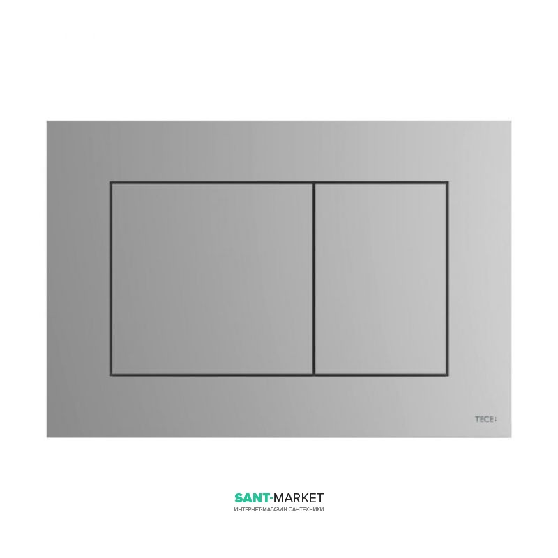 Панель смыва для унитаза Tece TECEnow с двумя клавишами пластик хром матовый 9240402