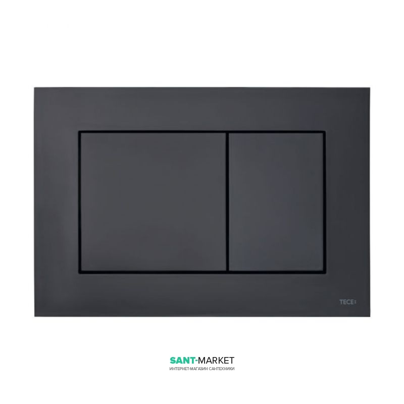 Панель смыва для унитаза Tece TECEnow с двумя клавишами пластик черный 9240403