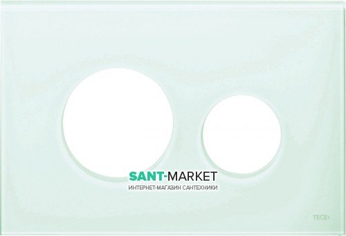 Лицевая панель TECE TECEloop modular без кнопок стекло светло-зеленый 9240670