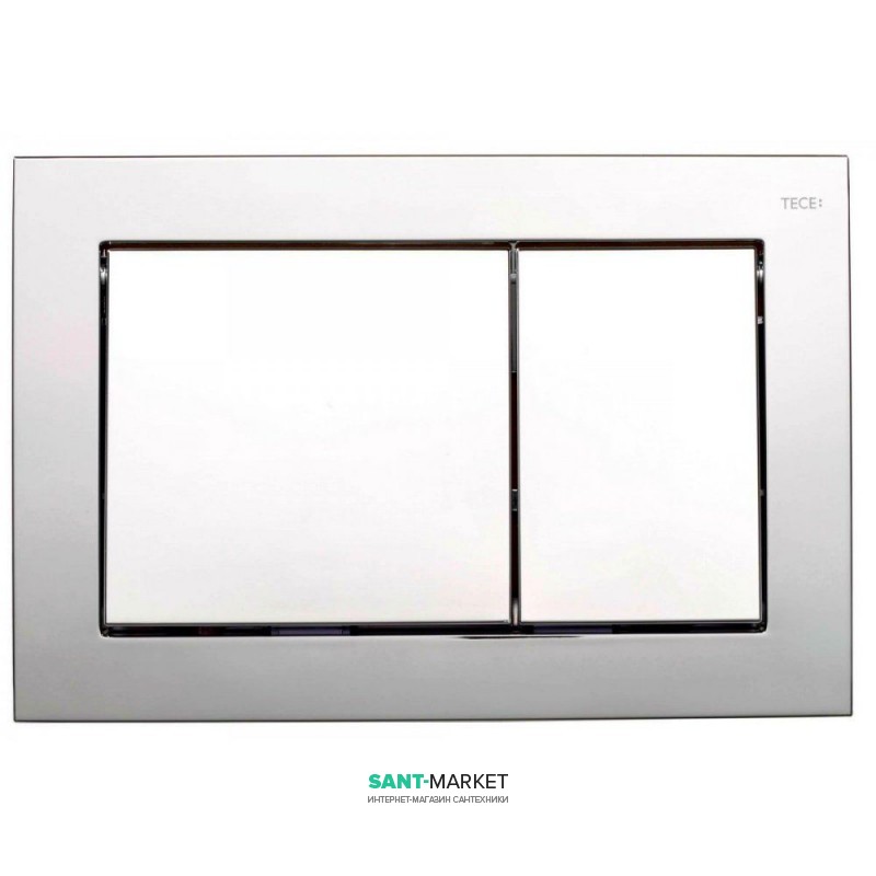 Панель смыва для унитаза TECE TECEbase с двумя клавишами пластик хром глянцевый 9240701