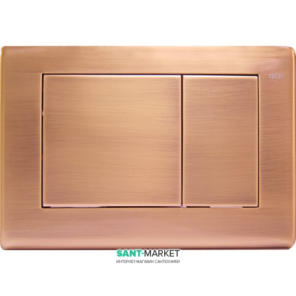 Панель змиву для унітазу TECE TECEplanus з двома клавішами латунь антична мідь 9240365