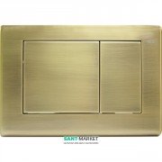 Панель смыва для унитаза TECE TECEplanus с двумя клавишами латунь античная бронза 9240366