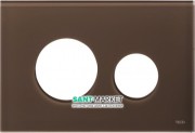 Лицевая панель TECE TECEloop modular без кнопок стекло кофейный 9240678