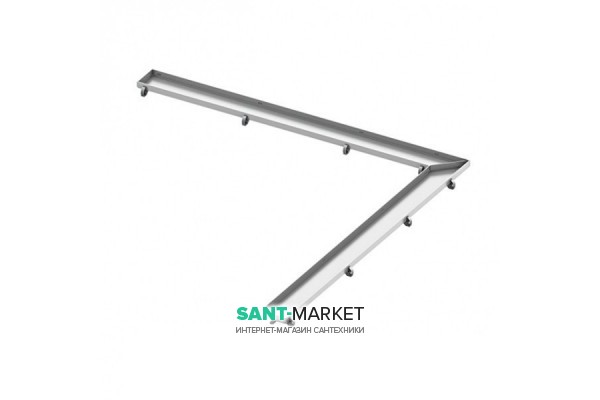 Основа для плитки TECE TECEdrainline Plate для душевого трапа полированная угловая 1200x1200 мм нержавеющая сталь 611270