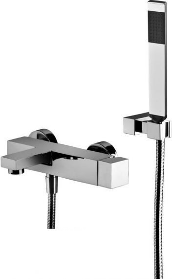 Смеситель для ванны однорычажный с душевым гарнитуром Paffoni Effe хром EF 023 CR