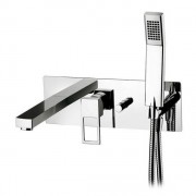 Смеситель для ванны скрытый (встраиваемый) с душевым гарнитуром Paffoni Effe хром EF 001 CR