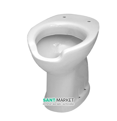 Унитаз напольный с ободком Kerasan Disabili белый 020103