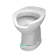 Унитаз напольный с ободком Kerasan Disabili белый 020103