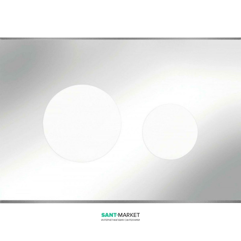 Лицьова панель TECE TECEloop modular без кнопок скло дзеркальний 9240683