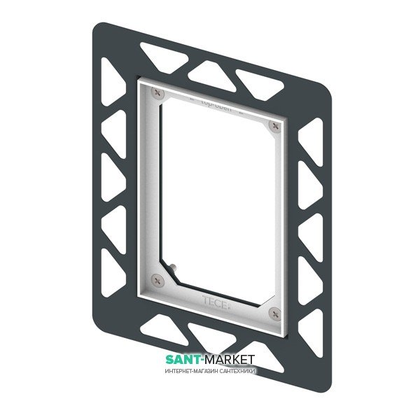 Монтажная рамка для установки электронных панелей Tece TECEfilo на уровне стены хром глянцевый 9242040