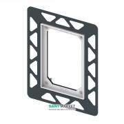 Монтажная рамка для установки электронных панелей Tece TECEfilo на уровне стены хром глянцевый 9242040