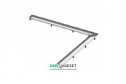 Основа для плитки TECE TECEdrainline Plate для душевого трапа полированная угловая 1200x1200 мм нержавеющая сталь 611270
