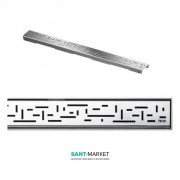 Решетка TECE TECEdrainline Lines для душевого трапа матовая прямая 800 мм нержавеющая сталь 600821