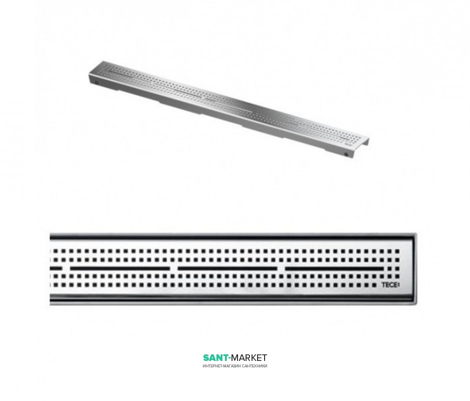 Решетка TECE TECEdrainline Quadratum для душевого трапа полированная прямая 700 мм нержавеющая сталь 600750