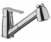 Змішувач для кухні з висувною лійкою Paffoni Blu хром BLU 183 CR