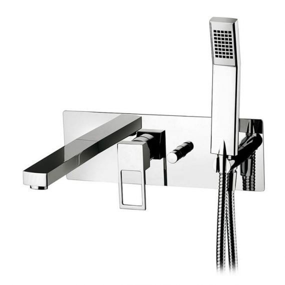 Змішувач для ванни прихований (вбудований) з душовим гарнітуром Paffoni Effe хром EF 001 CR
