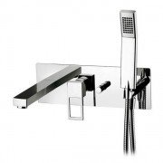 Смеситель для ванны скрытый (встраиваемый) с душевым гарнитуром Paffoni Effe хром EF 001 CR